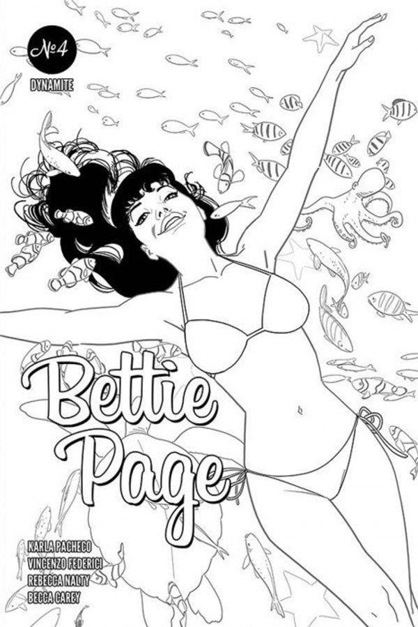 Bettie Page #4 (10 Copy Kano B&w Cover)
