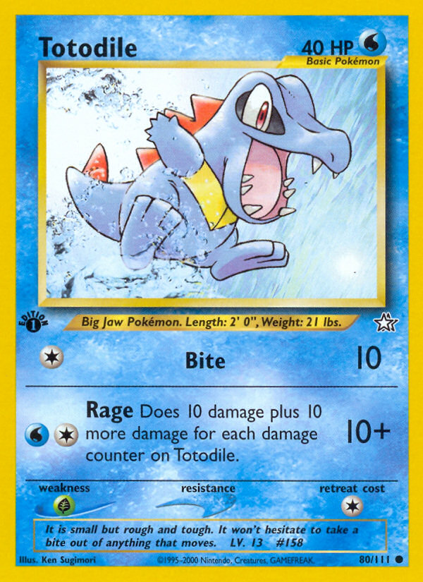 Totodile (80/111) - Neo Genesis Pokémon Card