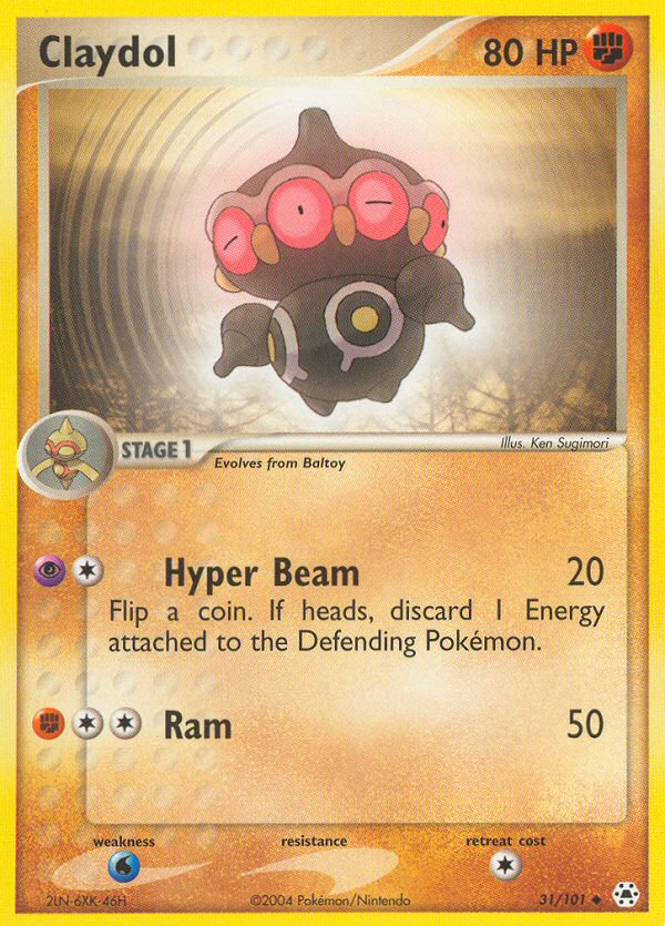 Claydol (31/101) - Hidden Legends Pokémon Card