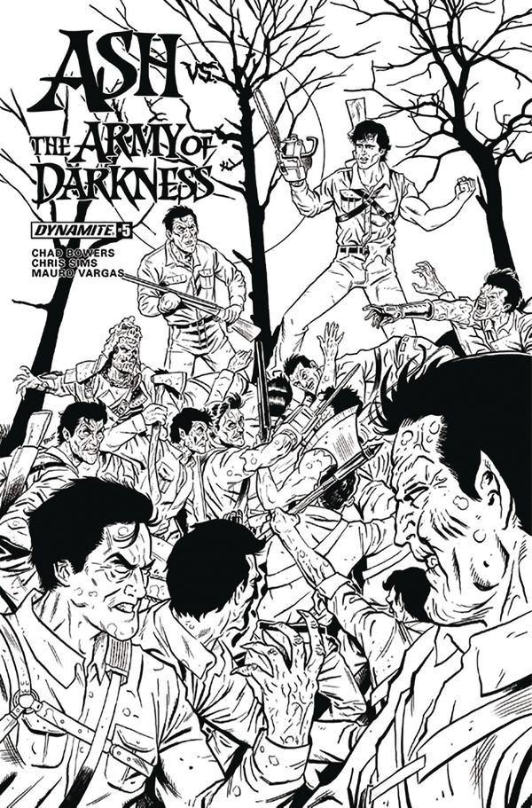 Ash vs The Army of Darkness #5 (Cover E 20 Copy Schoonover B&w)