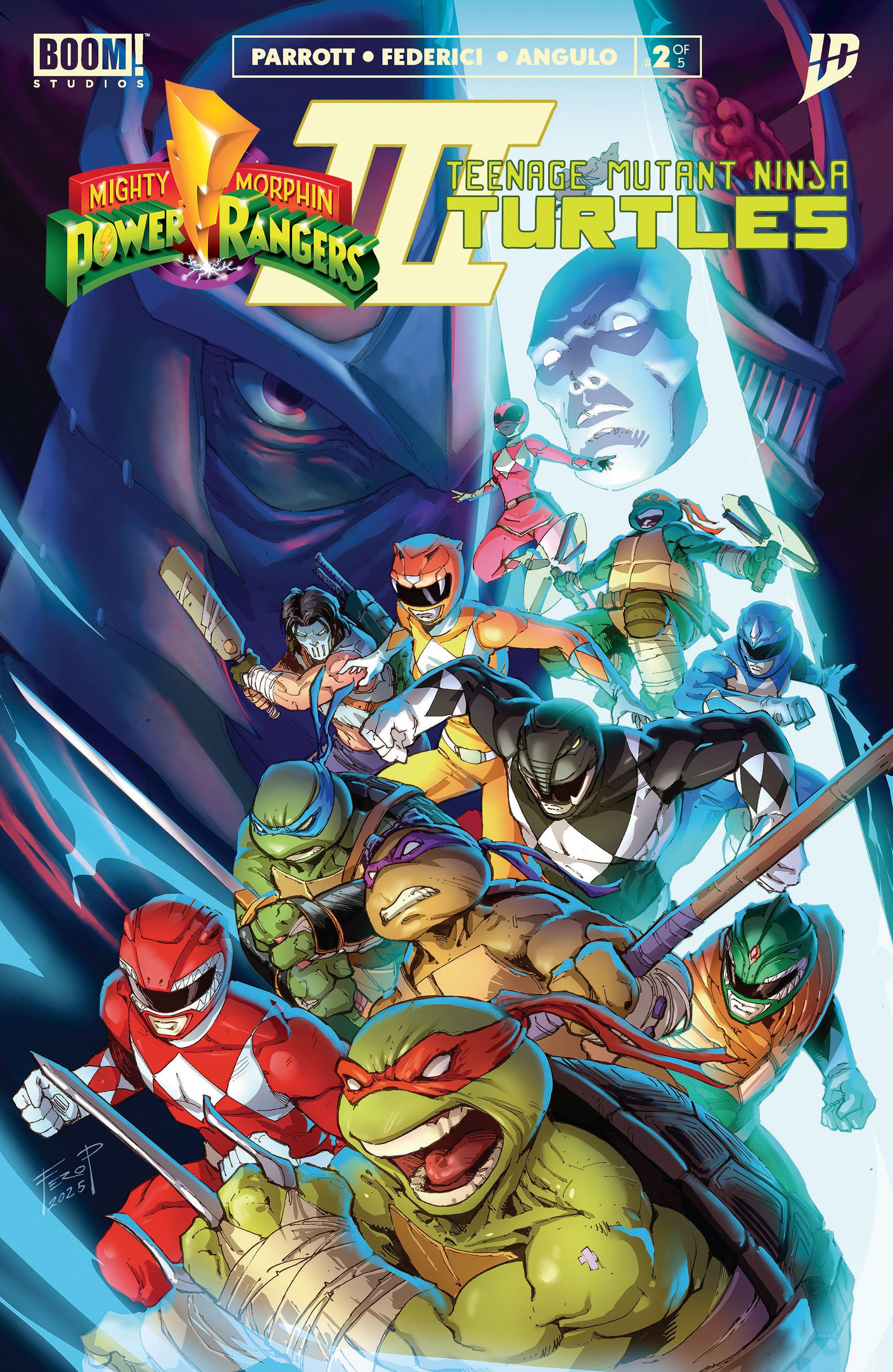 Mighty Morphin Power Rangers/ Teenage Mutant Ninja Turtles III #2 (F 1:25 Incv Dressed Pe) Comic