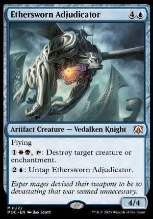 Ethersworn Adjudicator (March of the Machine Commander Decks) Trading Card