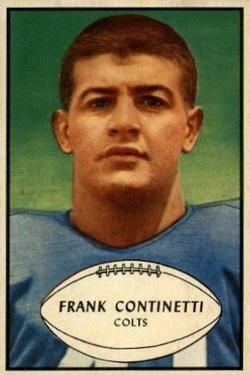 Frank Continetti 1953 Bowman #44 Sports Card