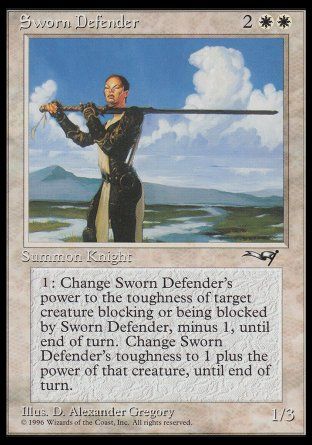 Sworn Defender (Alliances) Trading Card