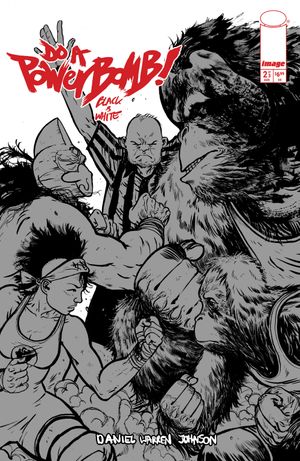 Do A Powerbomb Black And White #2 (Cvr B Daniel Warren Johnson Orangutan Variant)