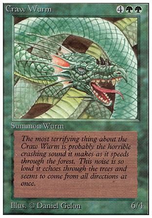 Craw Wurm (Unlimited) Trading Card