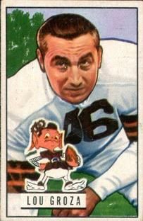 Lou Groza 1951 Bowman #75 Sports Card