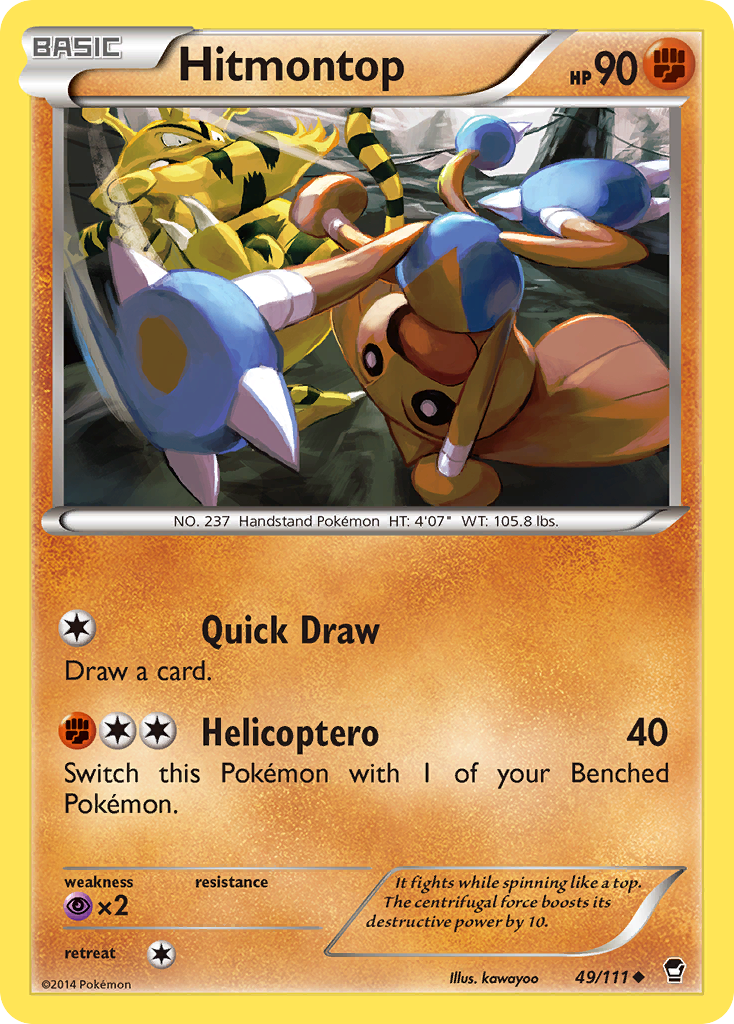 Hitmontop (49/111) - Furious Fists Pokémon Card