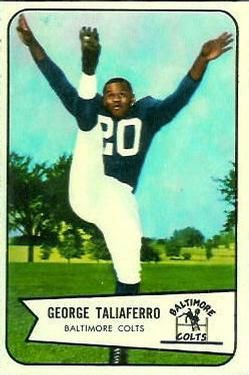 George Taliaferro 1954 Bowman #50 Sports Card