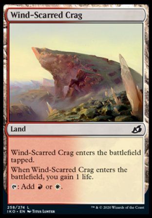 Wind-Scarred Crag (Ikoria Lair of Behemoths) Trading Card