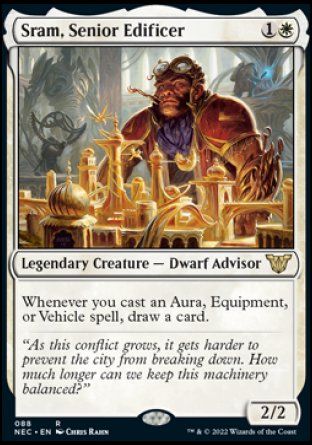 Sram, Senior Edificer (Kamigawa Neon Dynasty Commander Decks) Trading Card