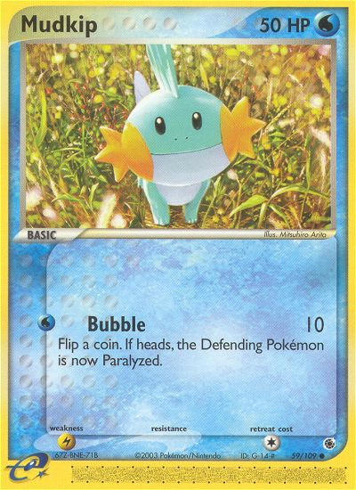 Mudkip (59/109) - Ruby & Sapphire Pokémon Card