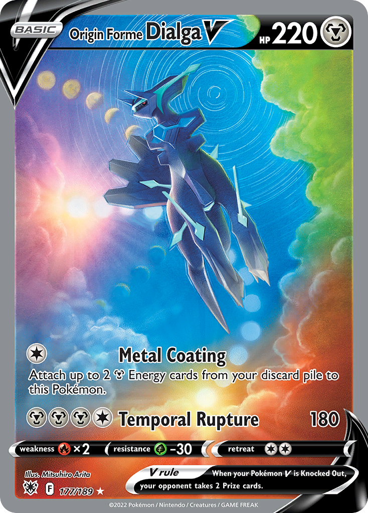 Origin Forme Dialga V (177/189) - Astral Radiance Pokémon Card