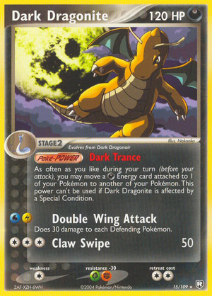 Dark Dragonite (15/109) - Team Rocket Returns (Reverse Holo)