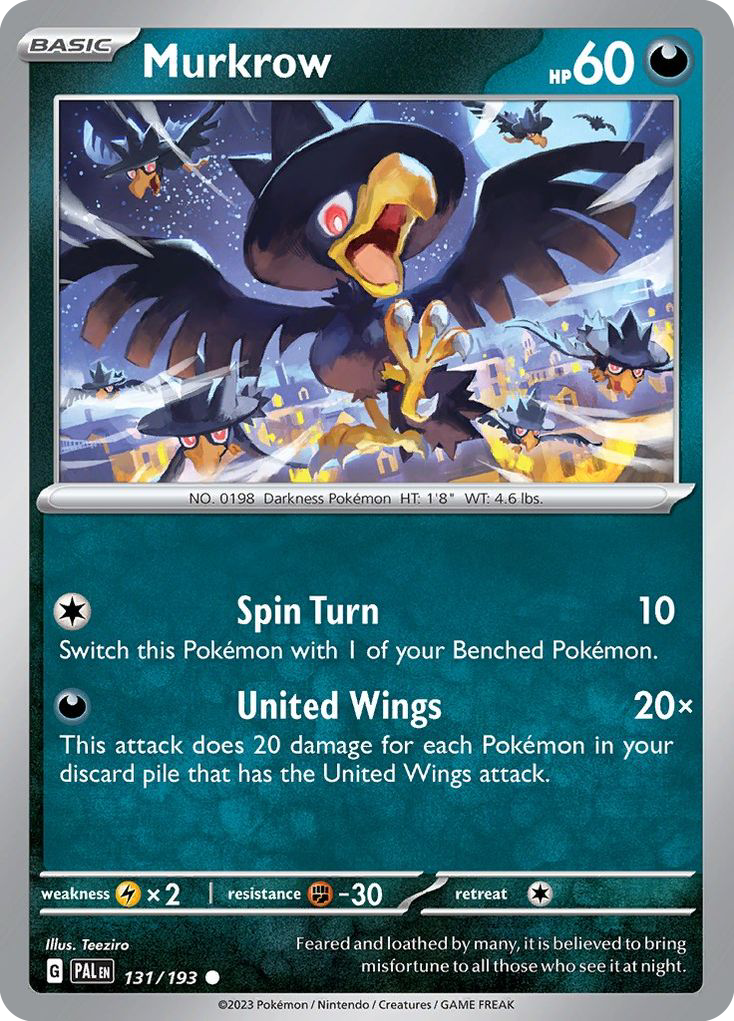 Murkrow (131/193) - Paldea Evolved Pokémon Card