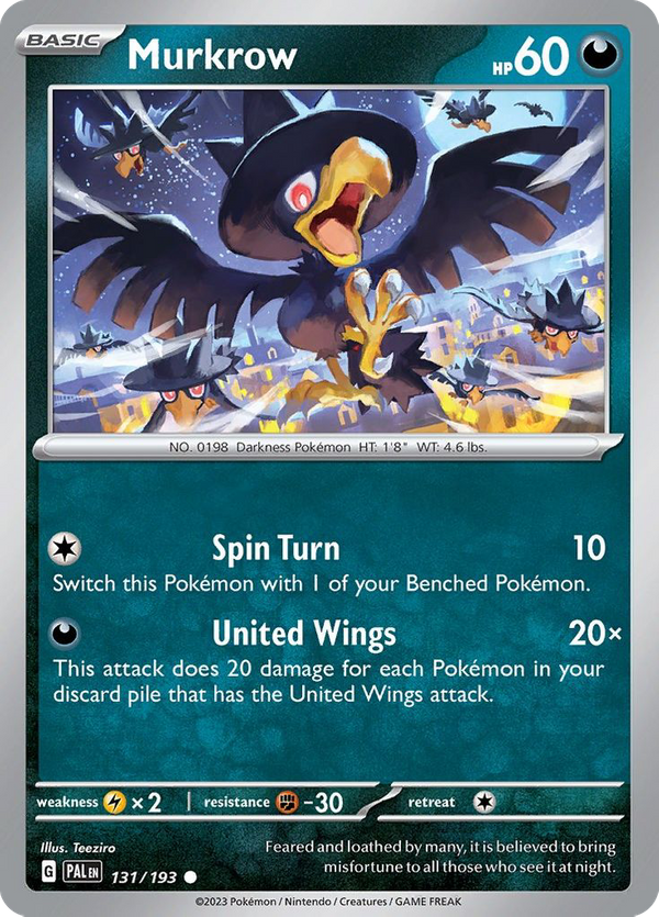 Murkrow (131/193) - Paldea Evolved