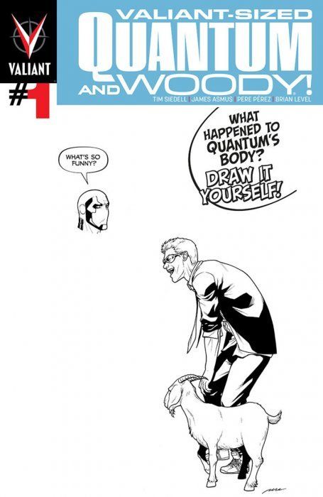 Valiant-Sized Quantum & Woody Comic