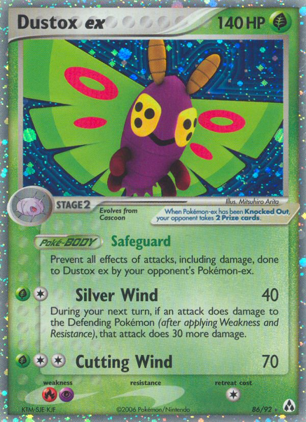 Dustox ex (86/92) - Legend Maker Pokémon Card