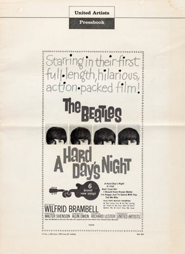 The Beatles A Hard Day's Night Pressbook 1964