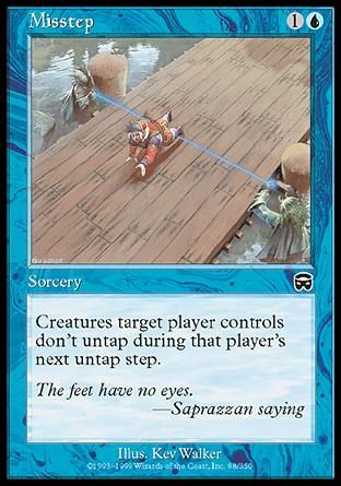 Misstep (Mercadian Masques) Trading Card