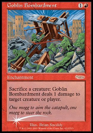 Goblin Bombardment (FNM Promos) Trading Card