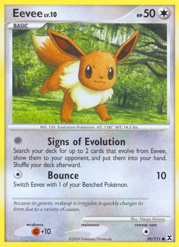 Eevee (59/111) - Rising Rivals Pokémon Card