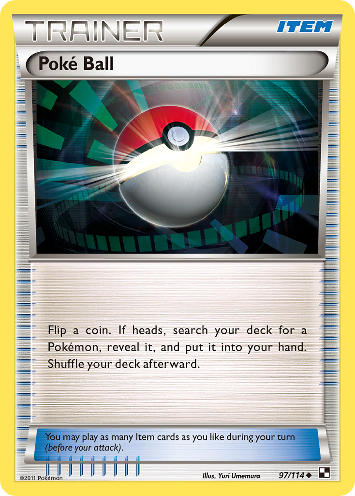 Poké Ball (Trainer: Item) (97/114) - Black & White Pokémon Card