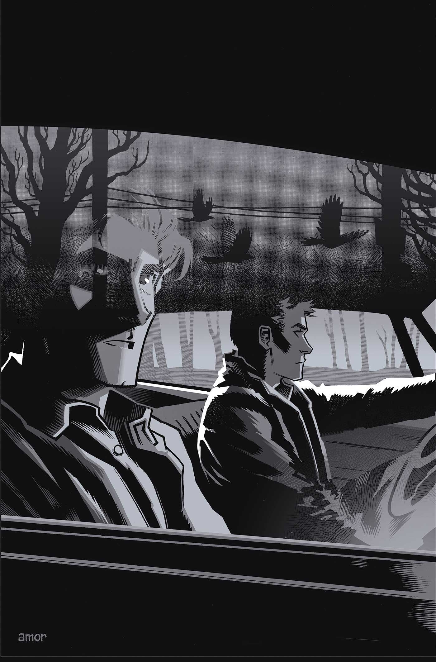 Supernatural #9 (Cvr K Inc 1:5 John Amor Line Art Virgin Var) Comic