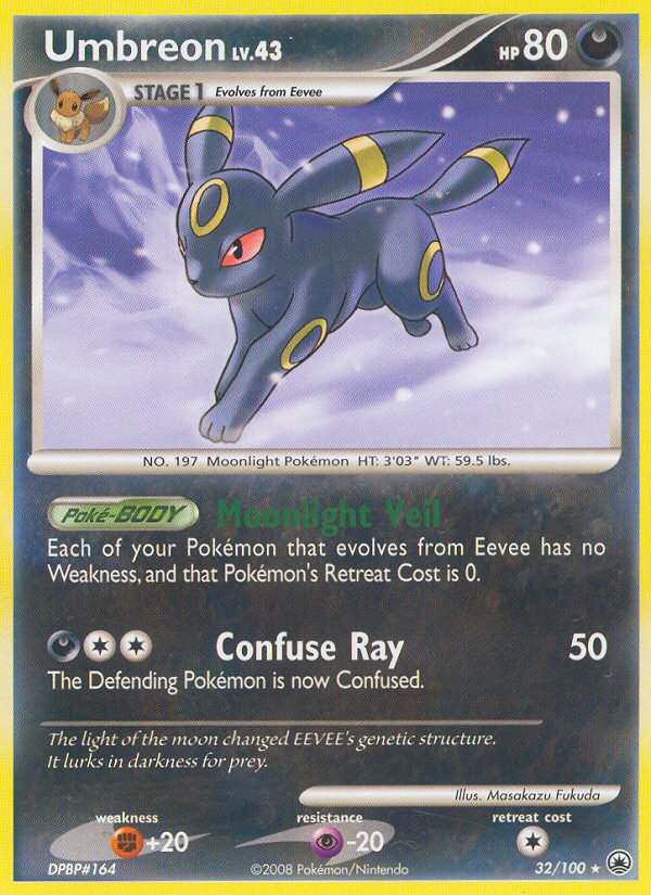 Umbreon (32/100) - Majestic Dawn Pokémon Card