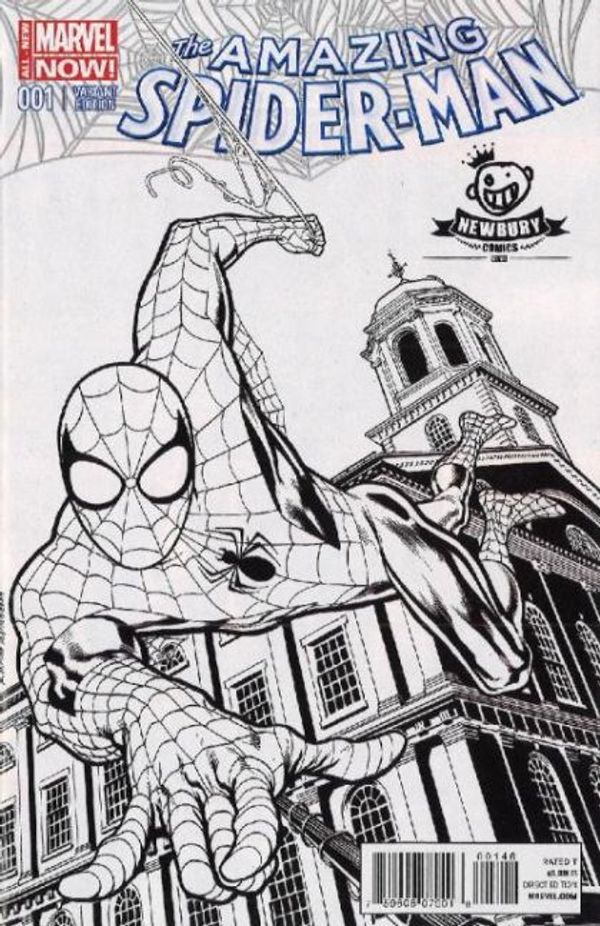 Amazing Spider-man #1 (Kevin Nowlan Newbury Exclusive Black & White Variant Cover)