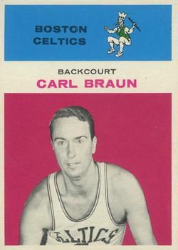 Carl Braun 1961 Fleer #7 Sports Card