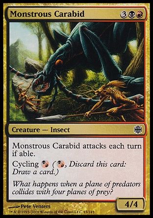 Monstrous Carabid (Alara Reborn) Trading Card