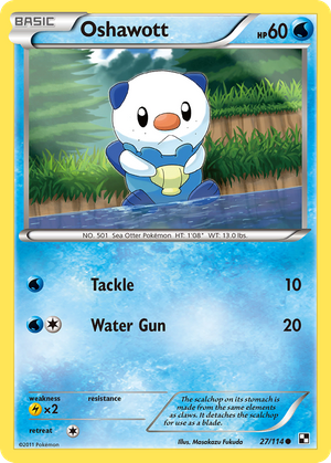 Oshawott (27/114) - Black & White