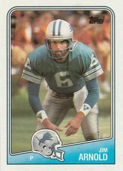 Jim Arnold 1988 Topps #379 Sports Card