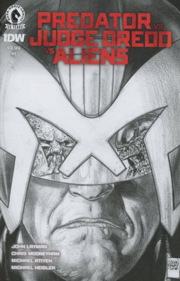 Predator vs. Judge Dredd vs. Aliens #1 (Fabry Pencils Variant)