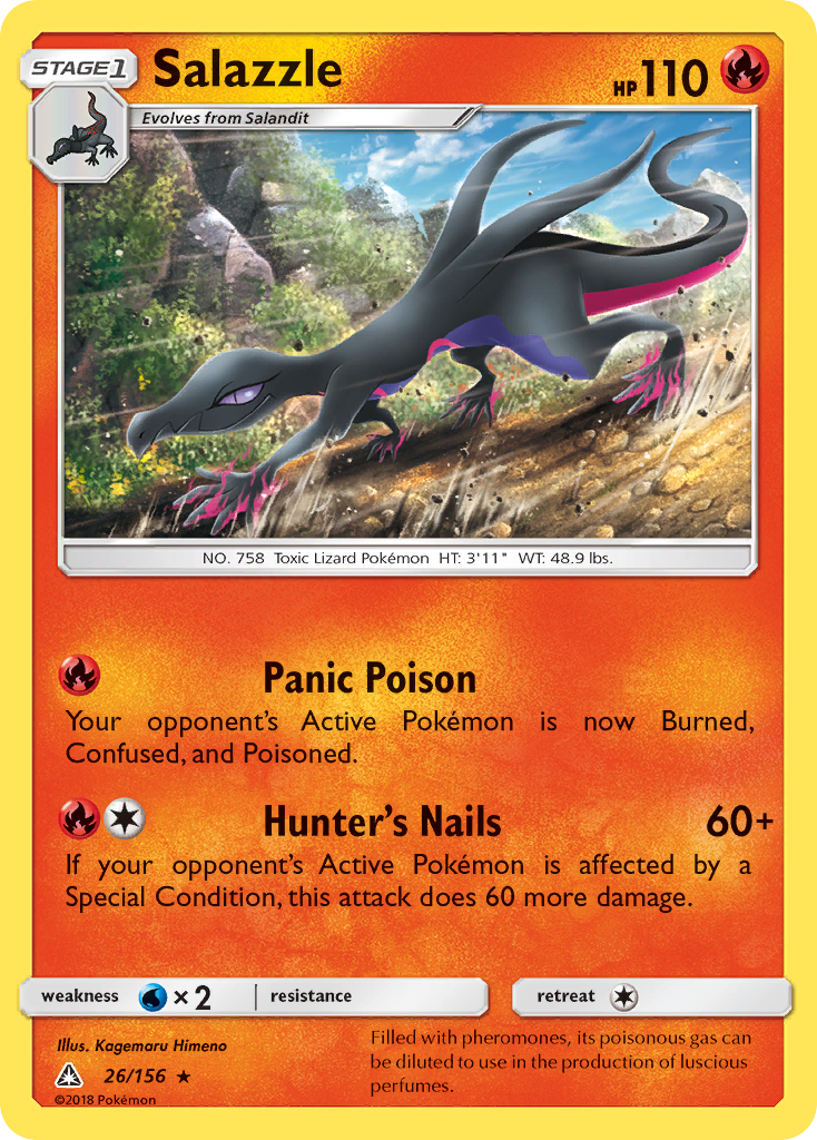 Salazzle (26/156) - Ultra Prism Pokémon Card