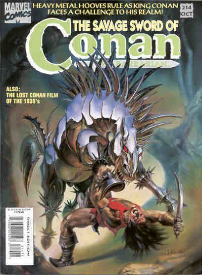 The Savage Sword of Conan #214 Comic