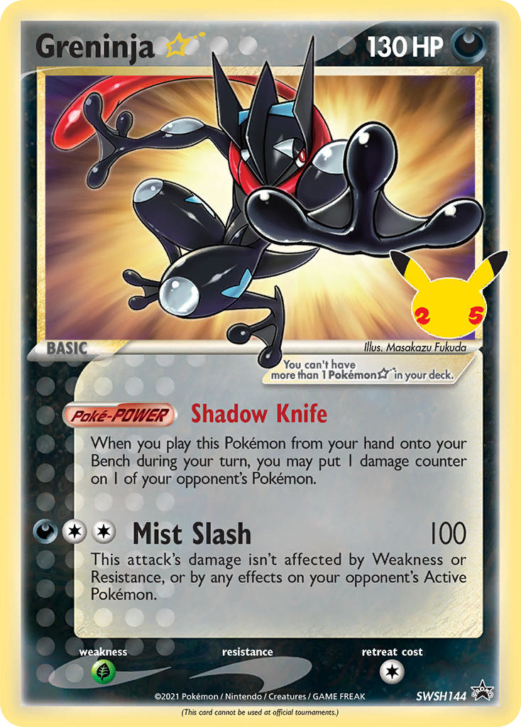 Greninja ★ Star (SWSH144) - SWSH Black Star Promos Pokémon Card