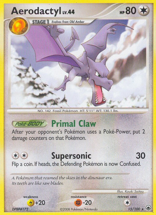 Aerodactyl (15/100) - Majestic Dawn Pokémon Card