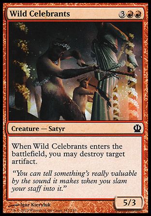 Wild Celebrants (Theros) Trading Card