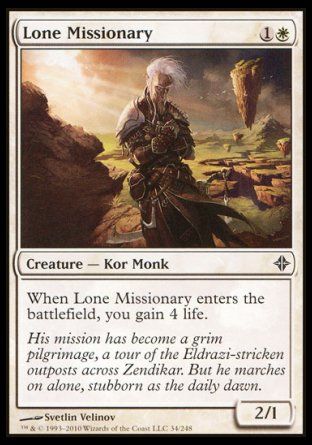 Lone Missionary (Rise of the Eldrazi) Trading Card