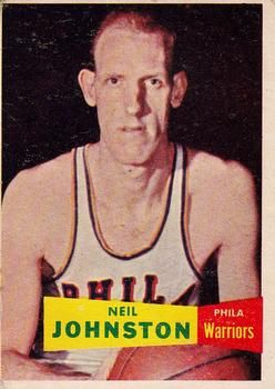 Neil Johnston 1957 Topps #3 Sports Card