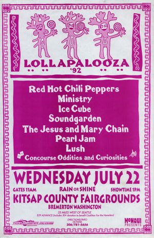 Lollapalooza featuring Red Hot Chili Peppers & Pearl Jam Kitsap