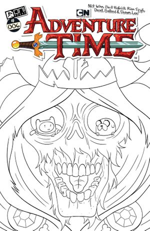 Adventure Time #6 (Cvr F Inc 1:50 Nick Winn B&W Variant)