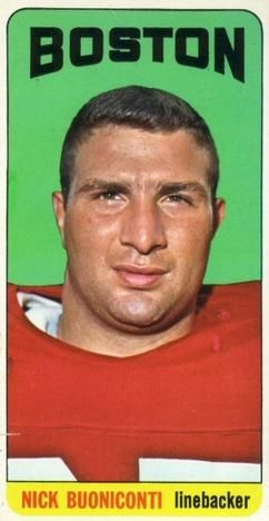 Nick Buoniconti 1965 Topps #3 Sports Card