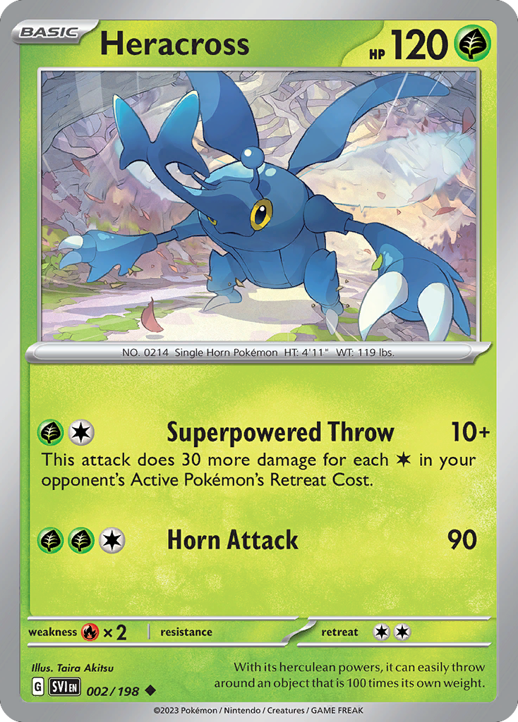 Heracross (2/198) - Scarlet & Violet Pokémon Card