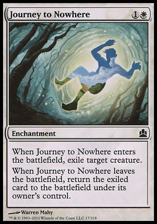 Journey to Nowhere (MTG Commander) Trading Card