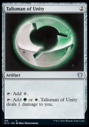 Talisman of Unity (Innistrad Midnight Hunt Commander Decks) Trading Card