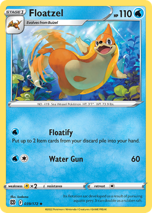 Floatzel (39/172) - Brilliant Stars