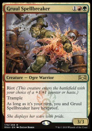 Gruul Spellbreaker (Ravnica Allegiance) Trading Card